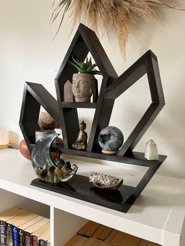 XL Crystal altar shelf with wide base