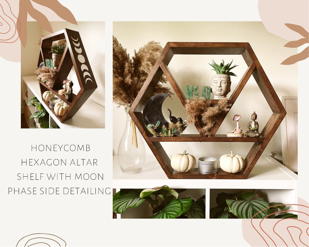 Honeycomb Hexagon Altar Shelf
