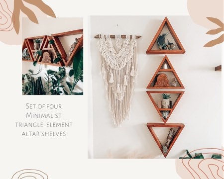 Minimalist Element Triangle Altar Set